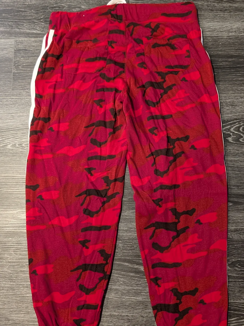 Reflex Red and Black Camo Track Pants